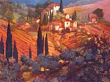 Philip Craig View from San Gimignano painting